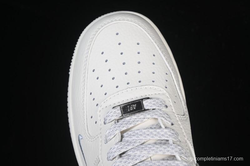 Nike Air Force 1 '07 Low Stussy Collaboration Beige Low-Top Casual Sneakers - CS5288-034