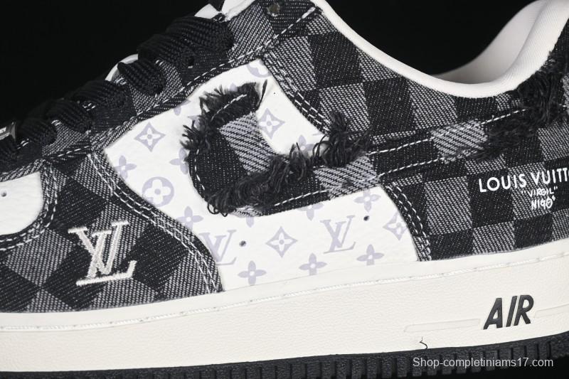 Nike Air Force 1 '07 Low LV Collaboration White Black Casual Sneakers - YF9511-817