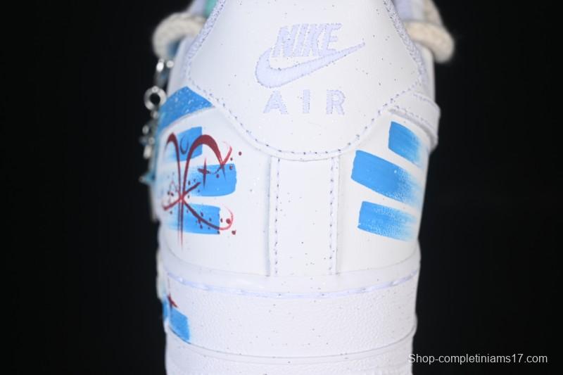 Nike Air Force 1 '07 Low Aries Hand-Painted Doodle Zodiac Series Casual Sneakers - 321-419