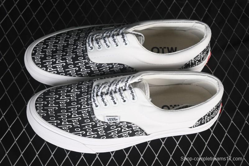 Vans Era 44 Low-Top Casual Skate Shoes with All-Over Logo Print - VN0A3MQ5PZP1