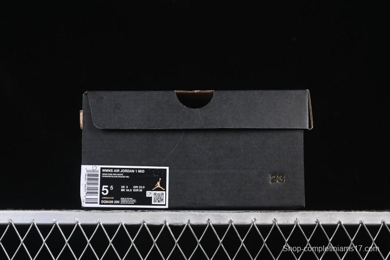 Nike Air Jordan 1 Mid AJ1 White Wheat Mid-Top Casual Sneakers - DQ8426-200