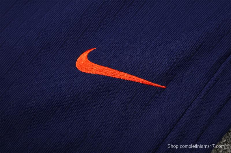 Player Version 25/26 Barcelona Royal Blue T90 Half Zipper Jacket+Long Pants