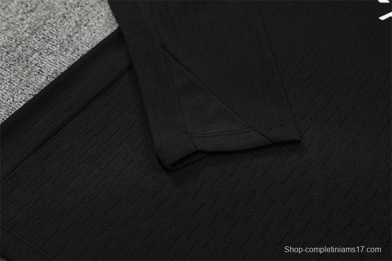Player Version 25/26 PSG Black T90 Half Zipper Jacket+Long Pants