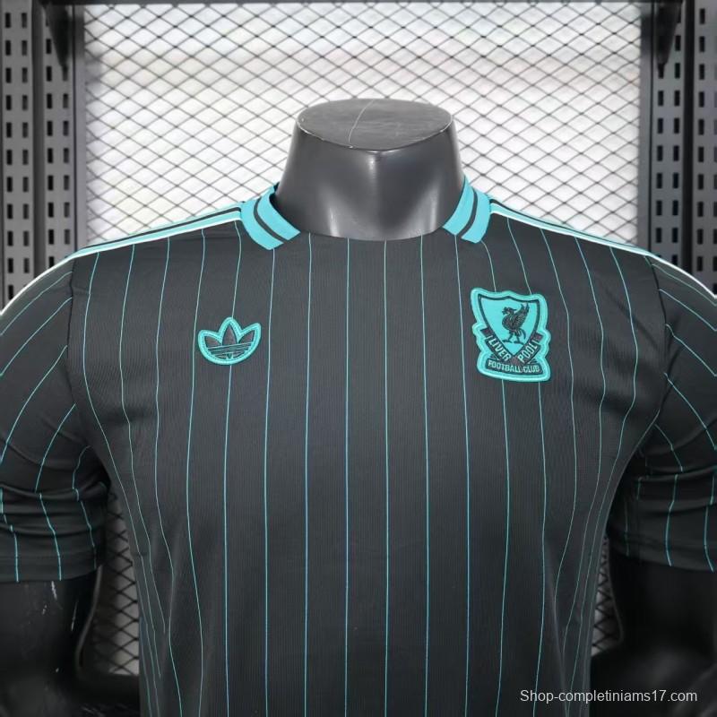 Player Version 25/26 Liverpool Black Adidas Original Casual Jersey