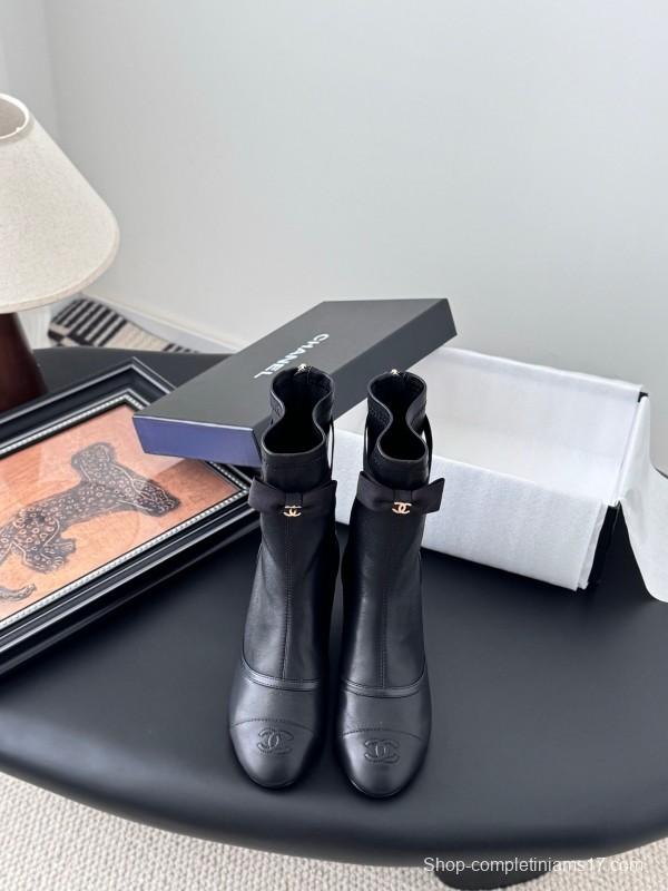 Chanel 2025 SS New Bow Ankle Boots - LY00