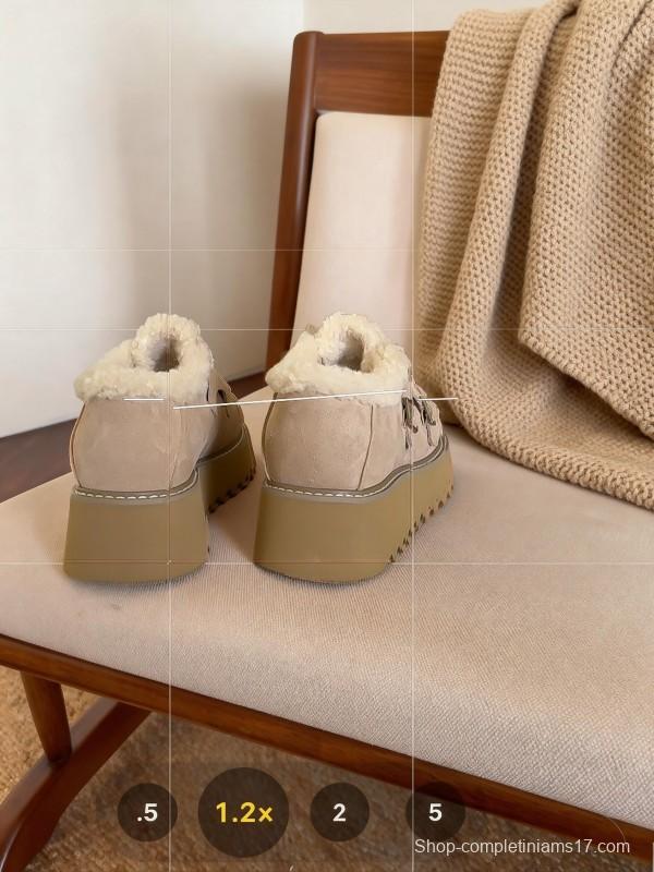 SugarSu Retro Platform Snow Boots Chunky Sole Casual Shoes - KFY00270