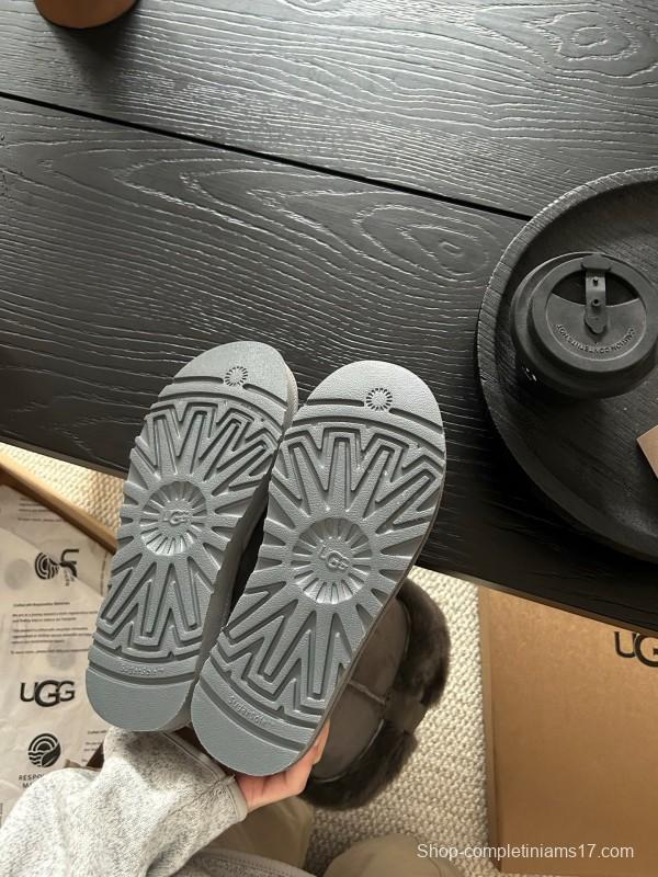 UGG 2025/SS High Boot Snow Boots with Faux Fur Collar - AS00370