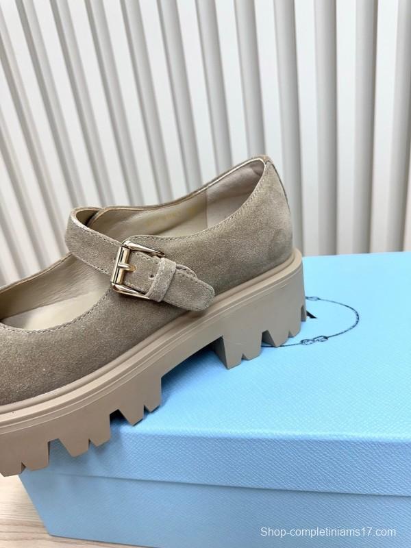 Prada 2025 SS Platform Mary Jane Shoes - LY00300
