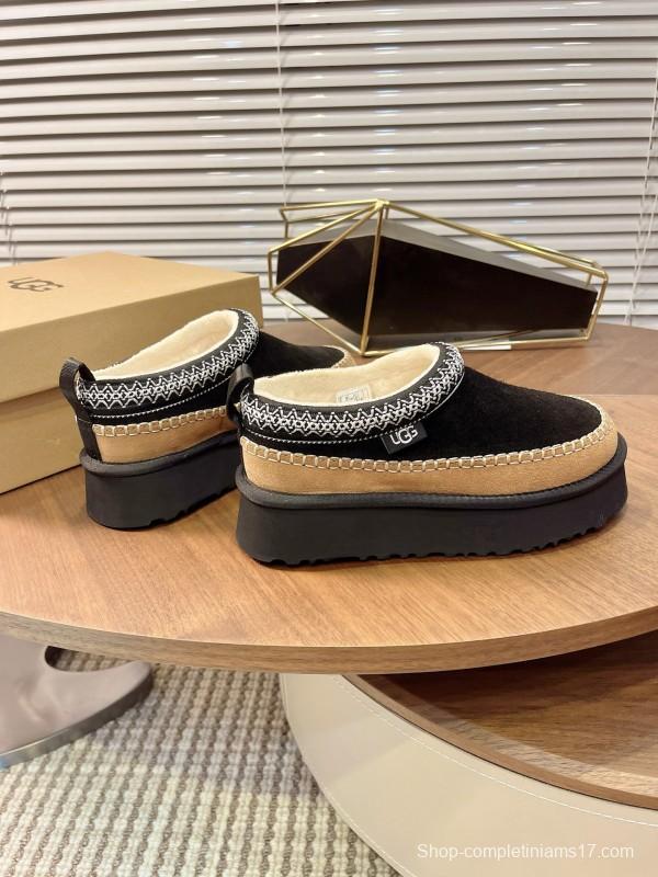 UGG Ethnic Tazz Series Thickened Heightening Slippers One-Step On - MJ00220