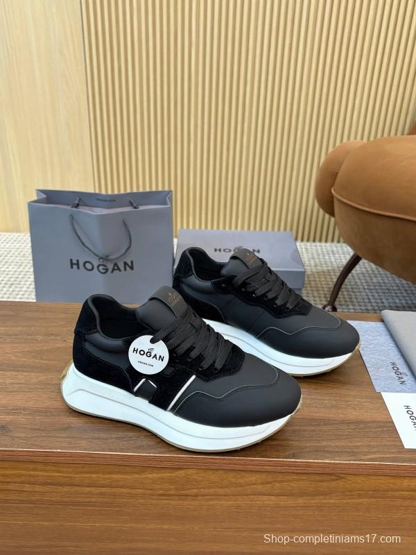Hogan H-STRIPES Series Couple Thick Sole Dad Shoes Airship Sneakers - AS00350