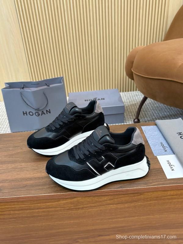 Hogan H-STRIPES Series Couple Thick Sole Dad Shoes Airship Sneakers - AS00350