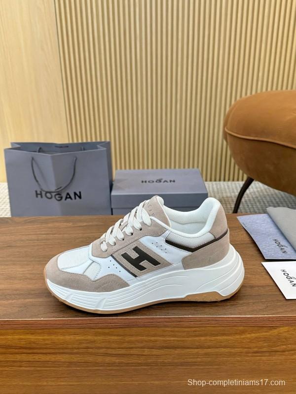 Hogan H-STRIPES Series Couple High Platform Chunky Dad Shoes Casual Sneakers - LY00370/LY00380
