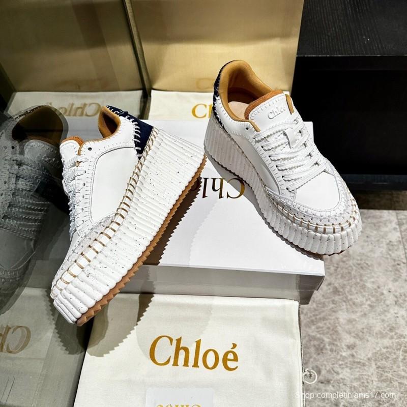 Chloe Spring Summer 2025 Hand-Stitched Mark Line Casual Shoes - LY00350