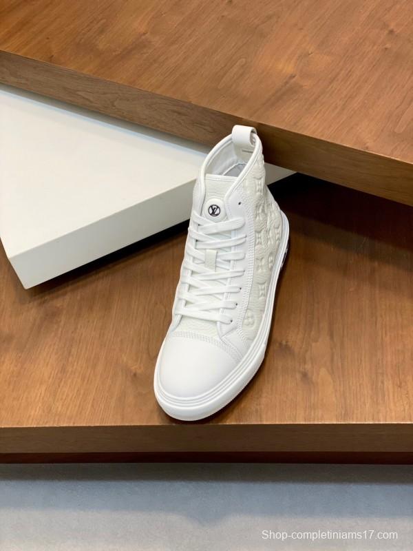 Adidas Originals Casual Sports Boots with High-End Leather Construction - KFY00460