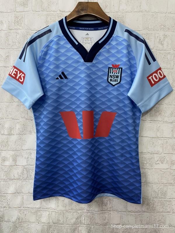 2026 NSW Blues Sky Blue to Navy Blue Gradient with Diamond Pattern Jersey