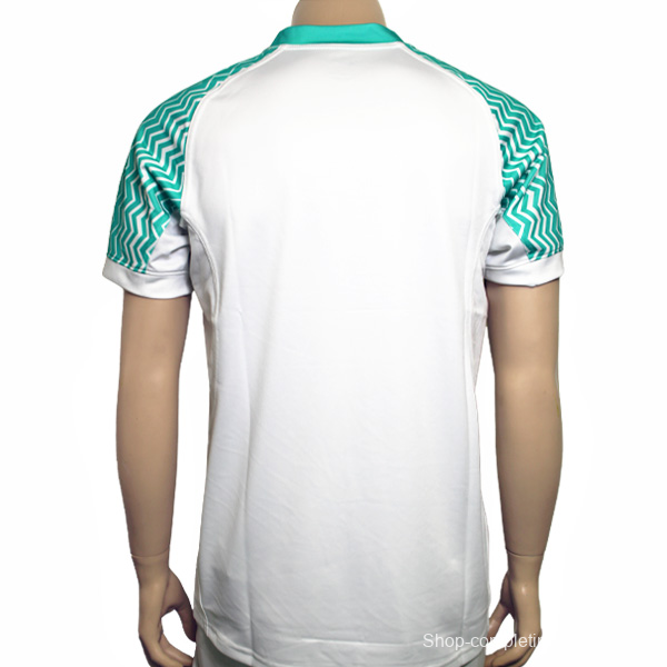 25/26 South Africa Springbok Sevens White with Teal Chevron Sleeves Jersey