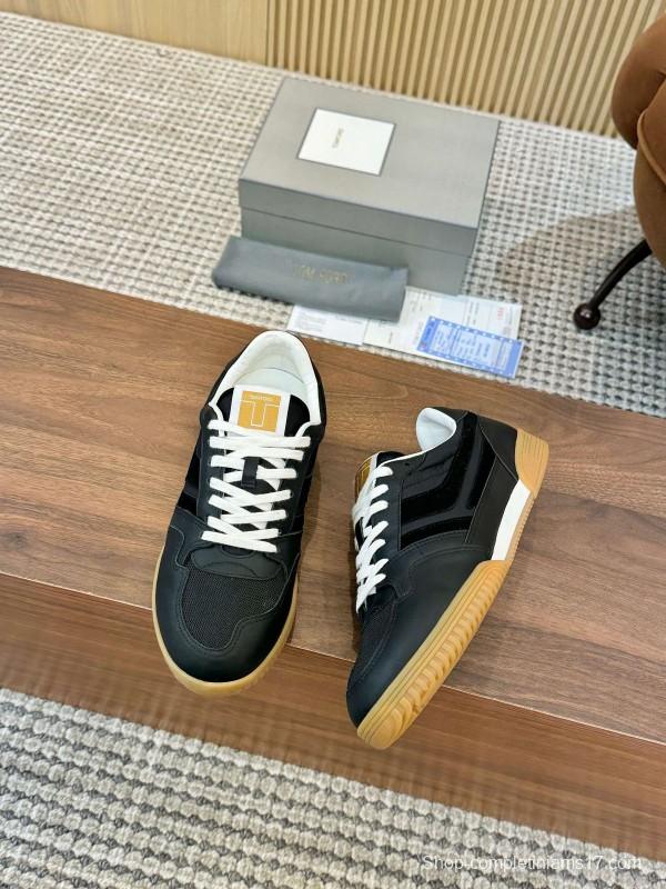 TOM FORD 2025 SS Casual Shoes with Classic Color Blocking and Imported Leather Insole - AS00350