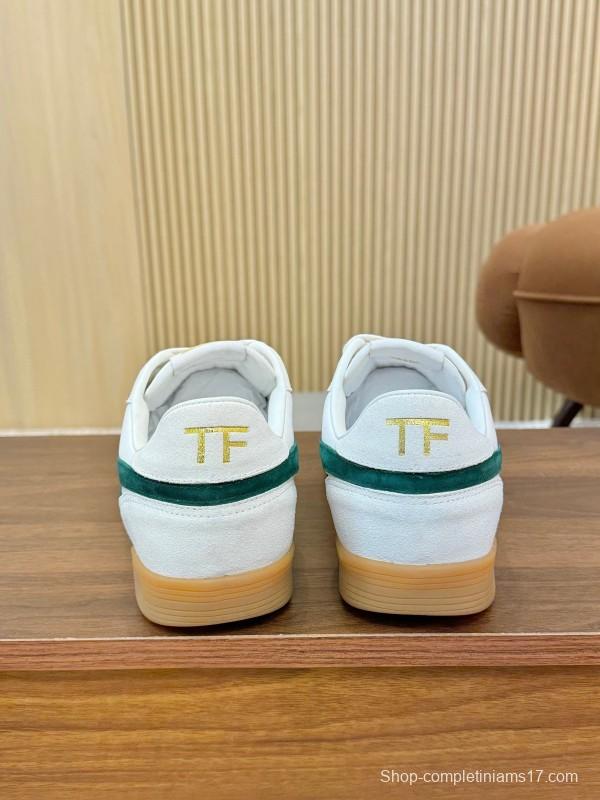 TOM FORD 2025 SS Casual Shoes with Classic Color Blocking and Imported Leather Insole - AS00350