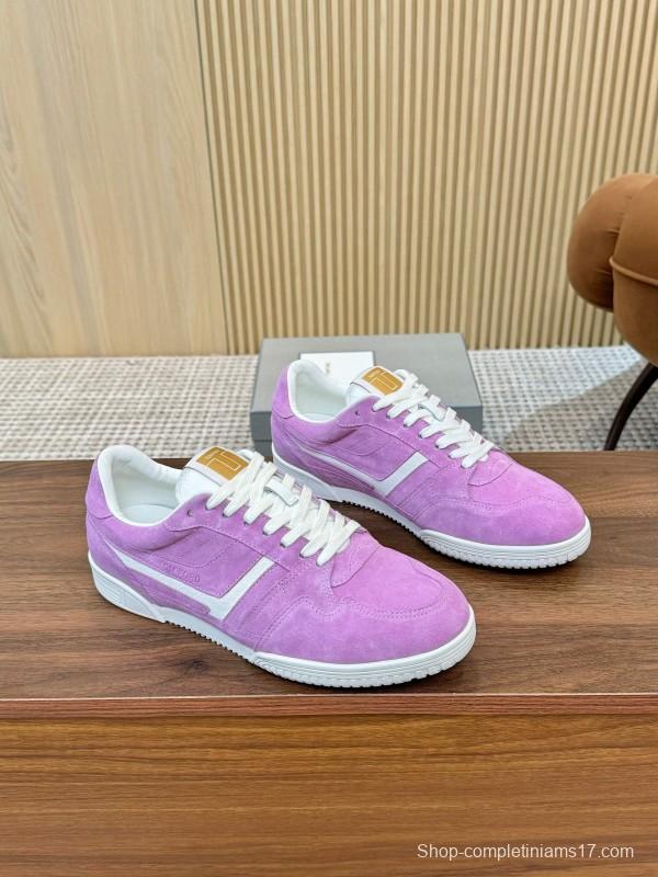 TOM FORD 2025 SS Casual Sneakers with Classic Color Blocking and Imported Leather Insole - AS00350