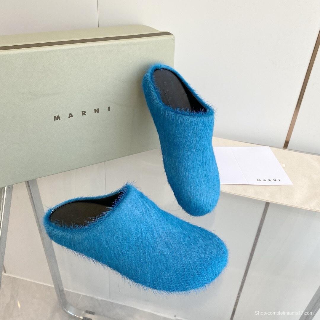 Marni 2025/SS Pony Hair Loafer Shoes - LY00