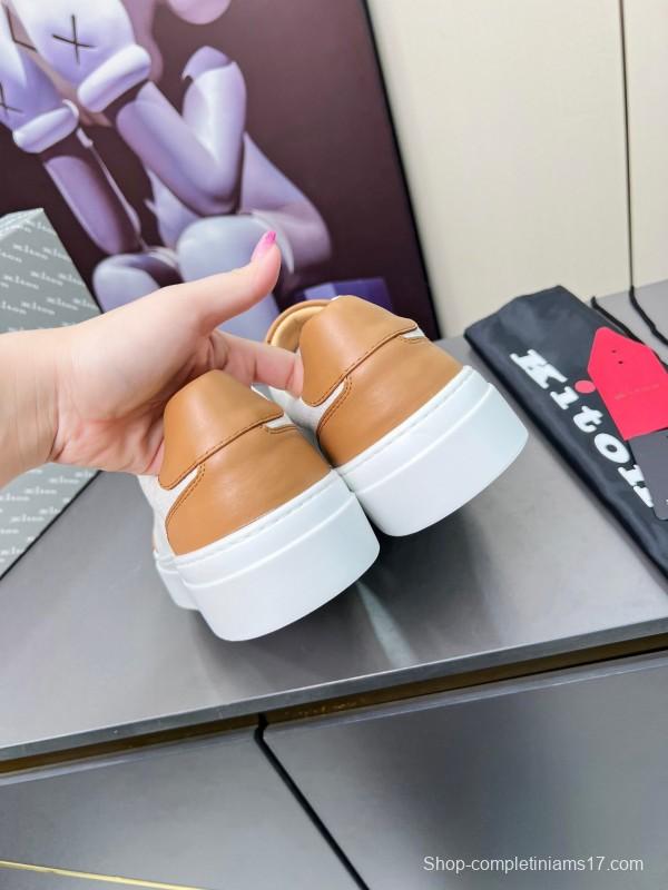 Kiton 2025 SS Tie-Detail Old Money Style Casual Men's Shoes - KFY00320