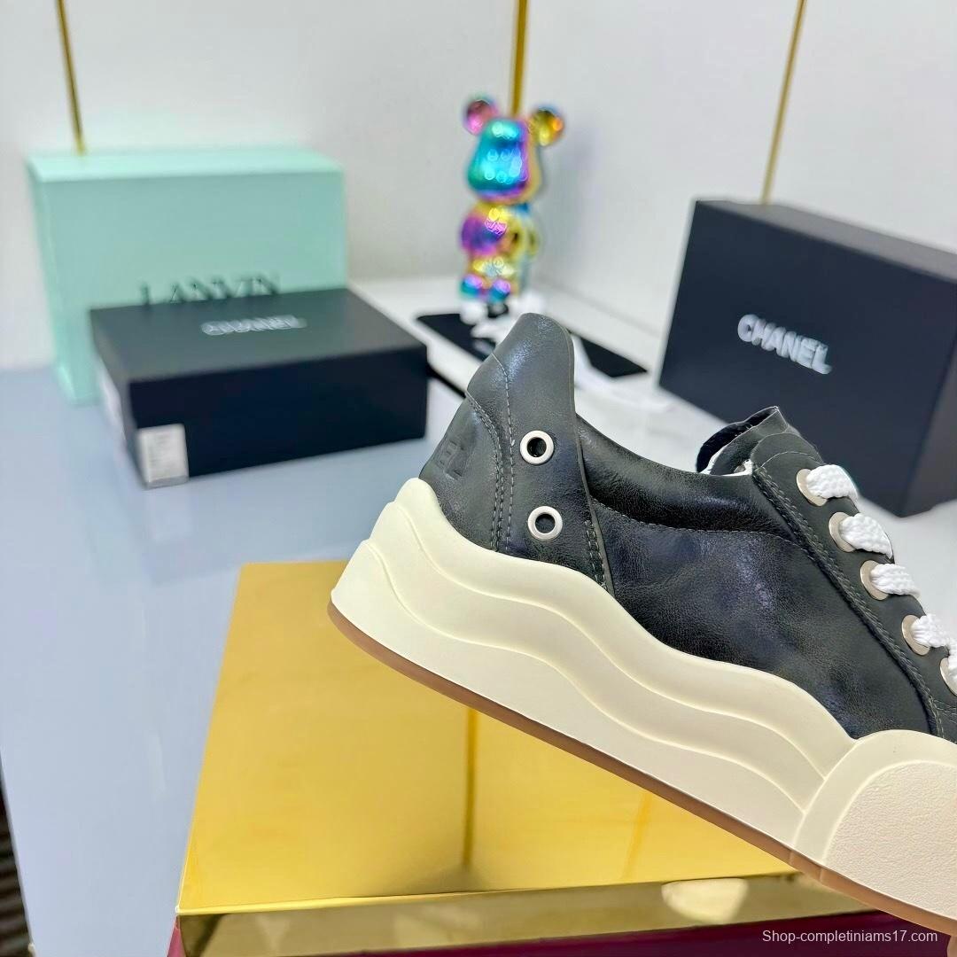 Chanel 2025 SS Panda Loafers Bread Shoes Original Calfskin - LY00320