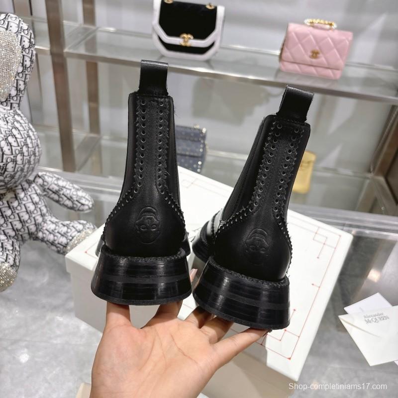 Alexander McQUEEN 2025 SS Retro Chelsea Ankle Boots - KFY00340/KFY00350