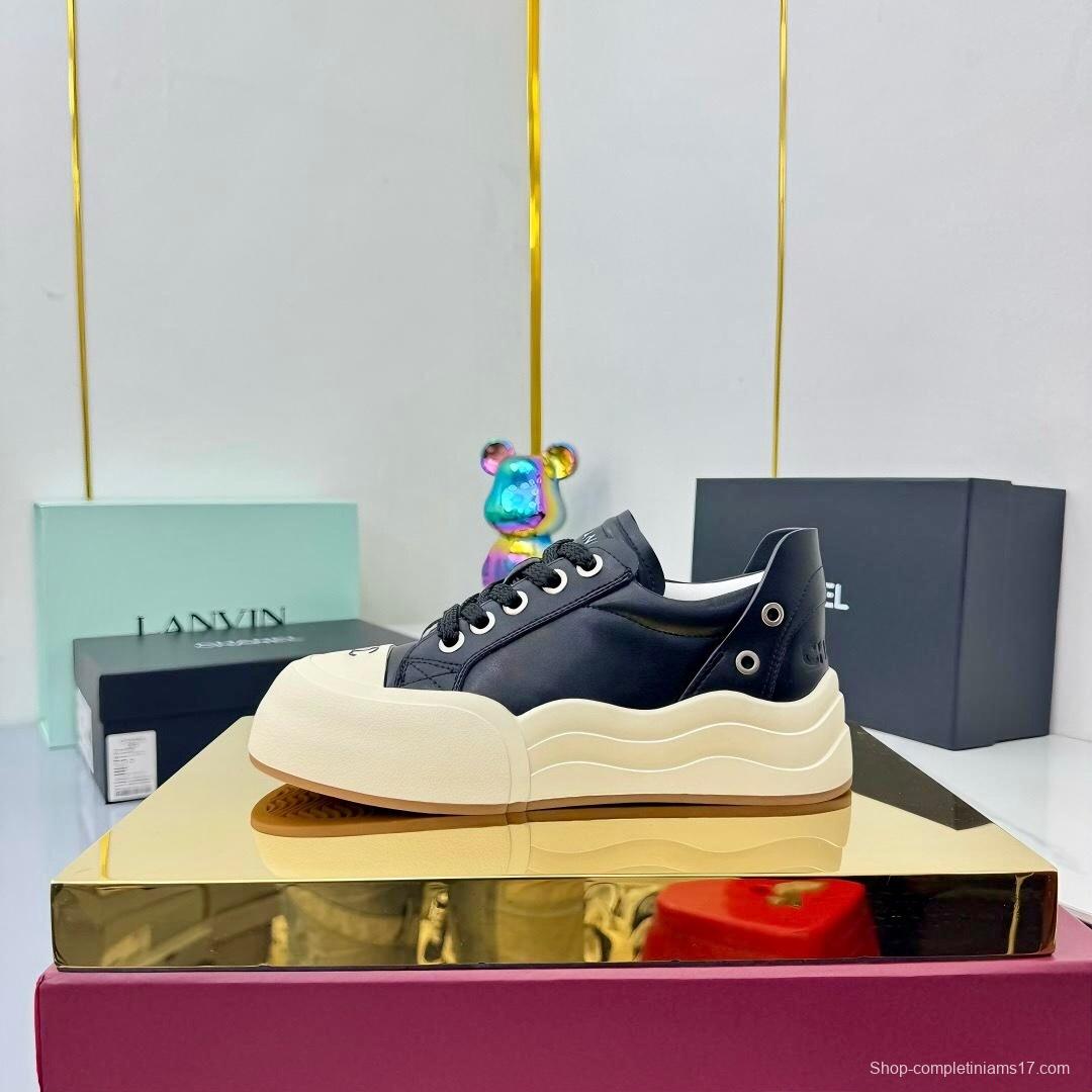 Chanel 2025 SS Loafers Panda Shoes Original Calfskin Casual Sneakers - LY00320