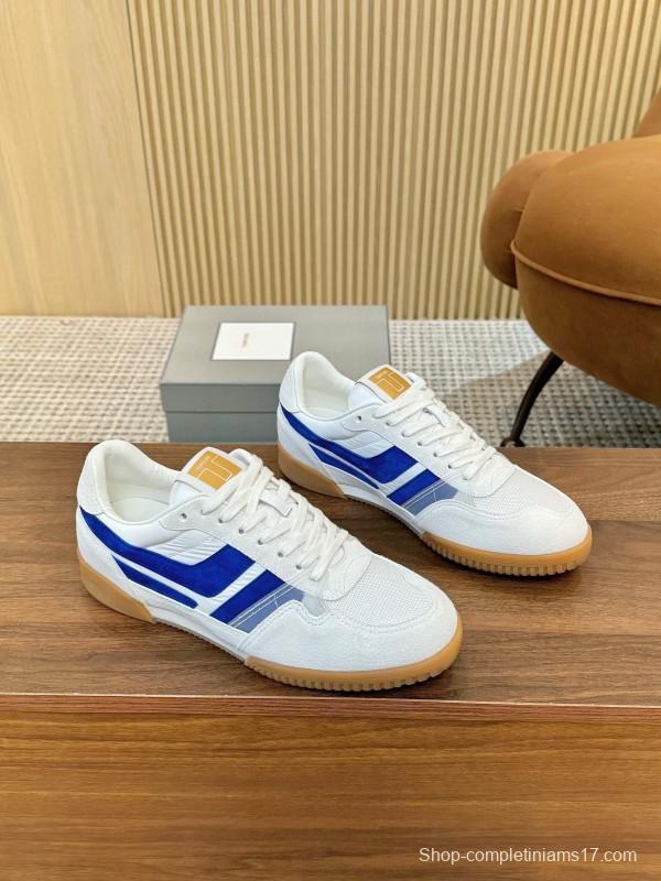 Tom Ford 2025 SS Casual Shoes with Classic Color Blocking and Imported Leather Insole - AS00350