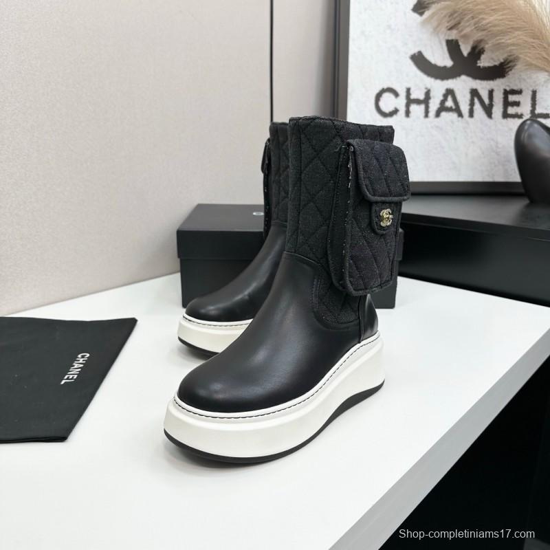 Chanel 2025 SS Short Boots Essential Autumn Winter Item - L Y00390