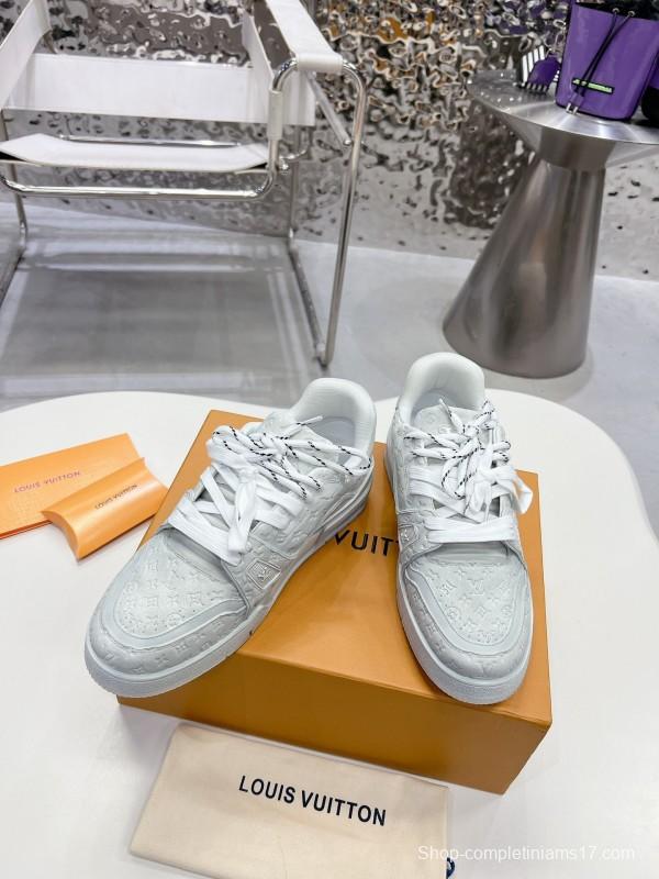 LV LV Trainer Basketball Series Washed Canvas Sneakers - LY00430