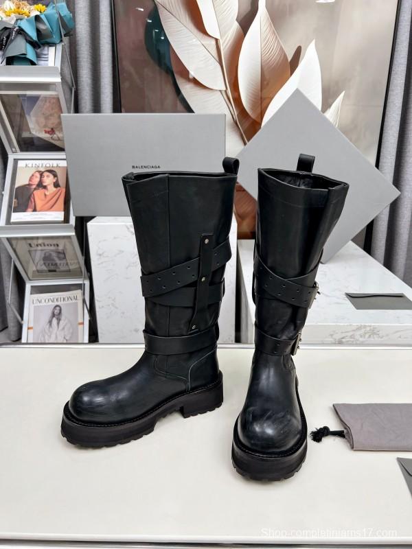 Balenciaga Paris 25FW Venom High-Top Boots Punk Style Motorcycle Ankle Boots 15 Inch - LY00520