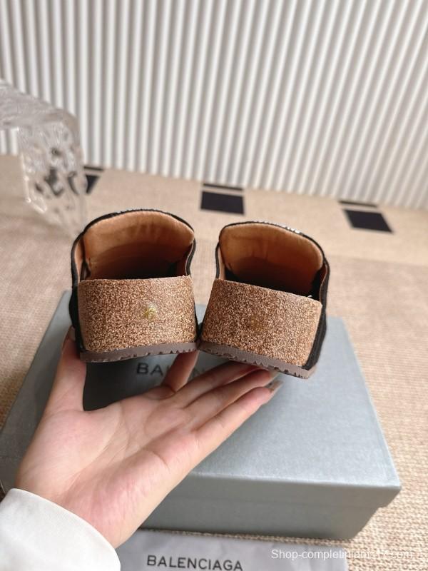 Balenciaga Birkenstock Boston Closed-Toe Soft Footbed Platform Sandals - AS00260