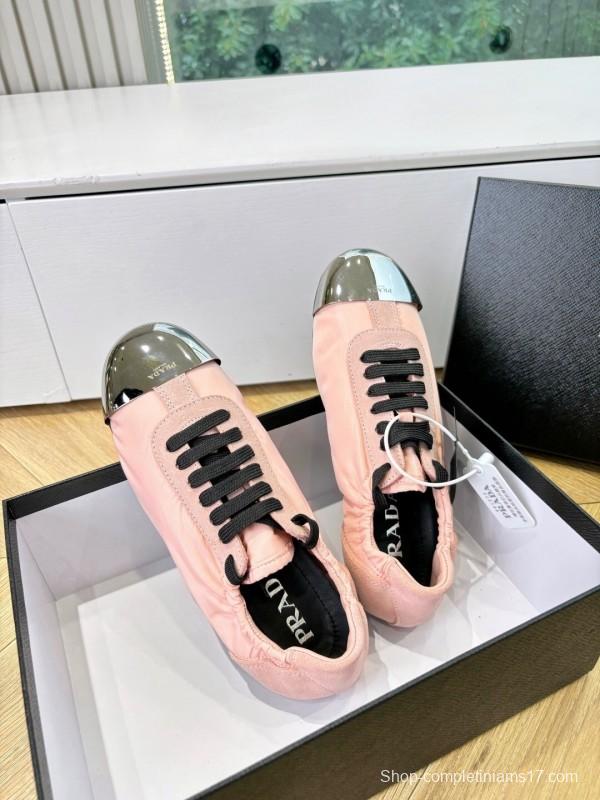 Prada 2025/SS Metal Toe Thin Sole Training Shoes Casual Shoes - LY00280