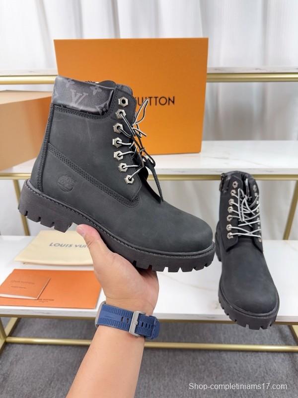 Timberland x LV Monogram Ankle Boots Waterproof Suede - LY00380