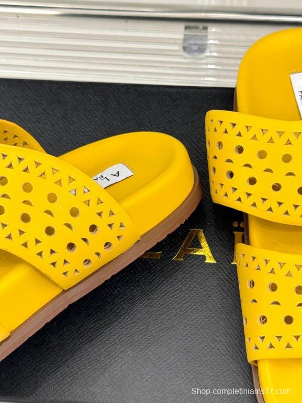 Alaia 2025 SS Hollow-Out Casual Sandals - KFY00260