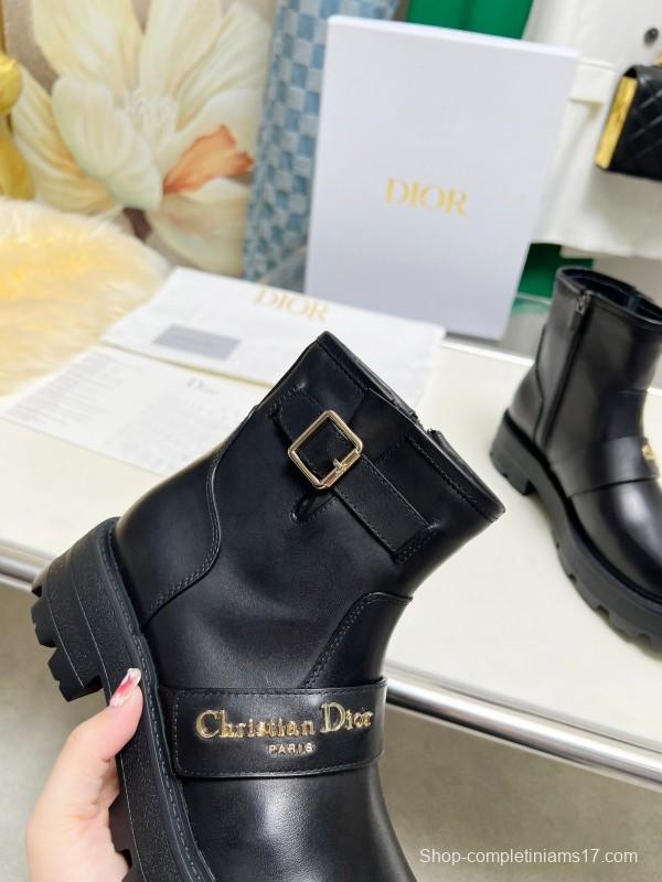 Dior 2025/SS New Autumn Winter British Style Brogue Platform Martin Boots - LY00330