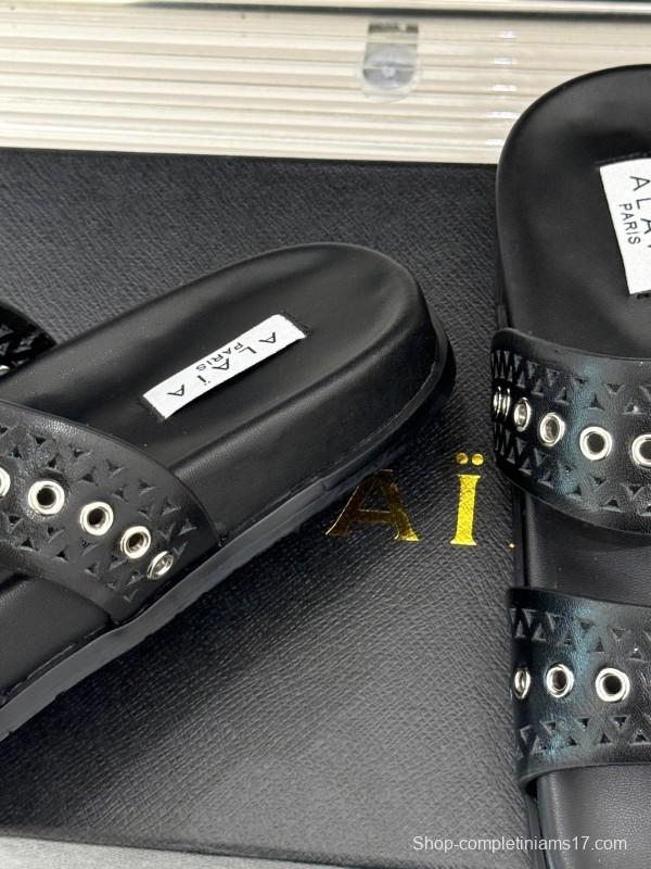 Alaia Spring Summer 2025 Hollow-Out Casual Sandals - KFY00260