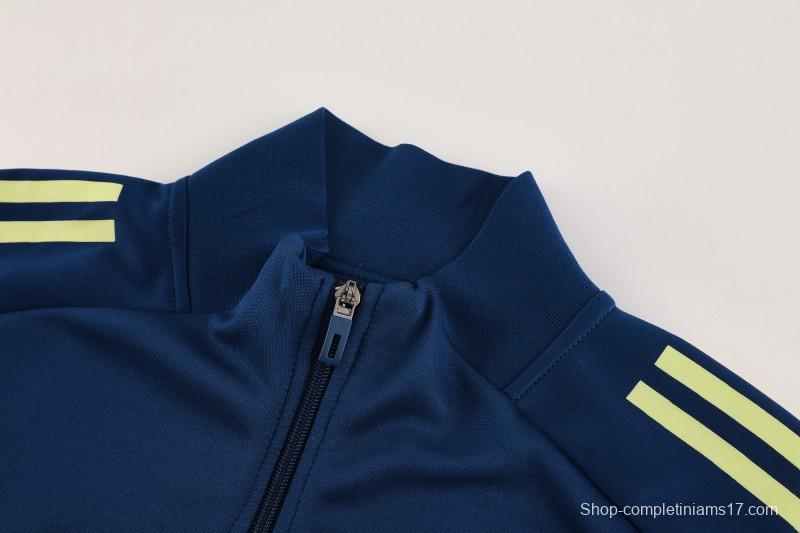 2025 Adidas Azure Blue Full Zipper Jacket+Long Pants