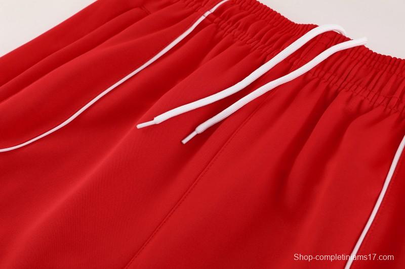 25/26 Bayern Munich Red Full Zipper Jacket+Long Pants