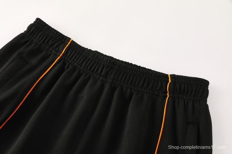 25/26 Roma Black Full Zipper Jacket+Long Pants