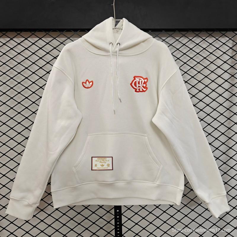 25/26 Flamengo Retro Embroidered Logo Hoodie 9 Colors