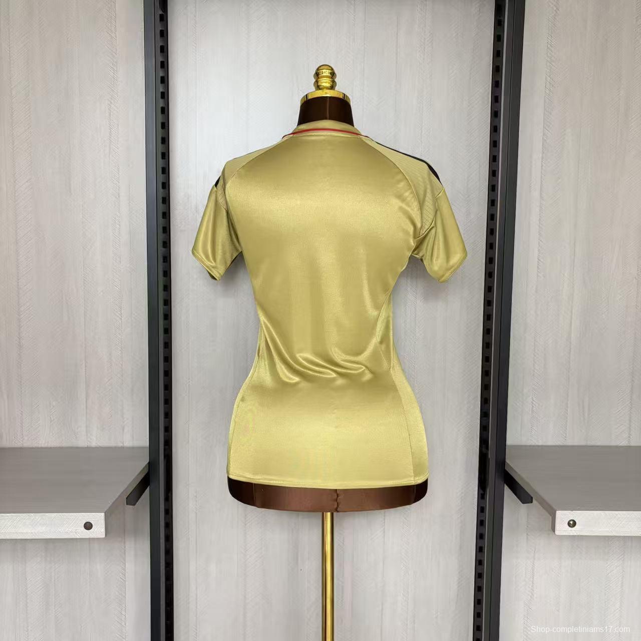 2016 Women Retro Recife Sports Gold Jersey