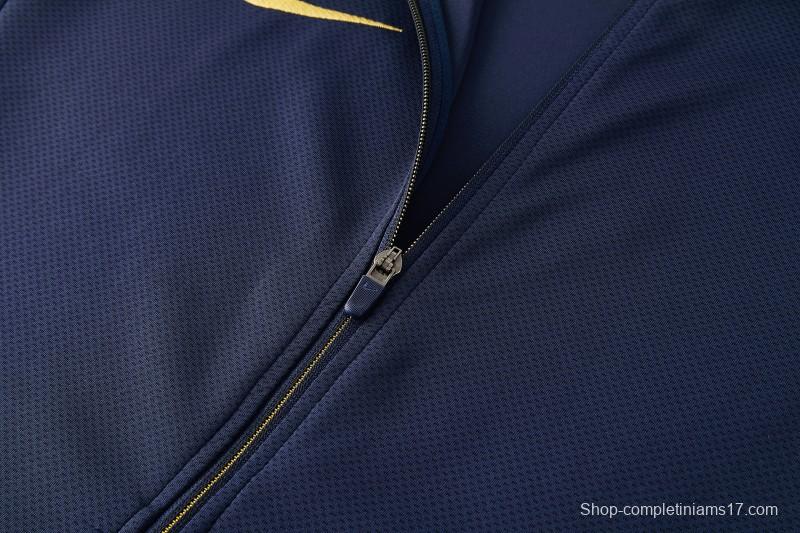 2026 NIKE Navy Full Zipper Jacket + Long Pants