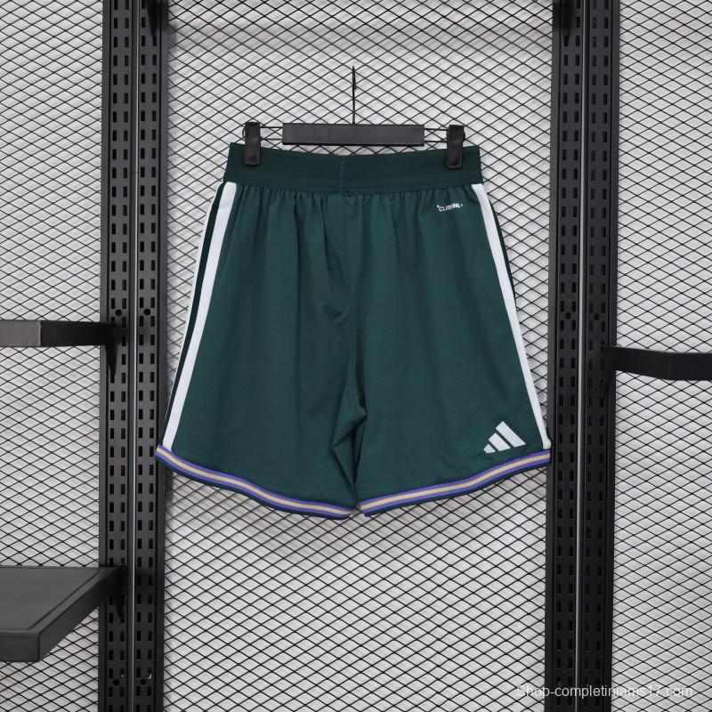 2026 Player Version Saudi Arabia Green with White Side Stripes  Shorts