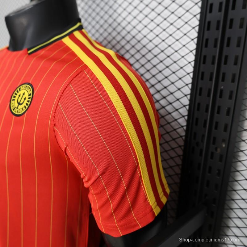 Player Version 2026 Belgium Red Terrace Icons White Jersey