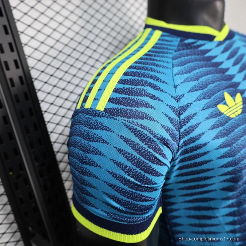 2026 Player Version Colombia Blue with Wavy Zigzag Pattern Jersey