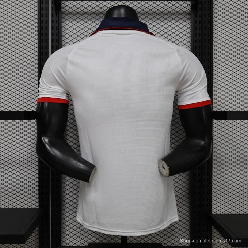 25/26 Player Version Cruz Azul White with Faint Grey Pattern Jersey