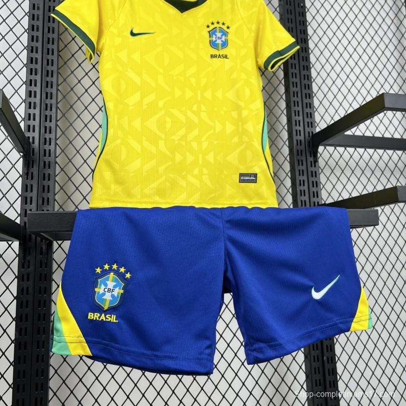 2026 Kids Brazil World Cup Home Kit