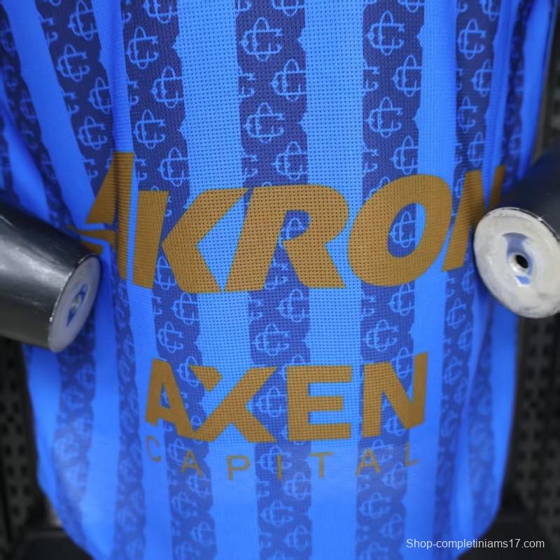 Player Version 26/27 Chivas Guadalajara Away Blue with Dark Stripe Pattern Jersey